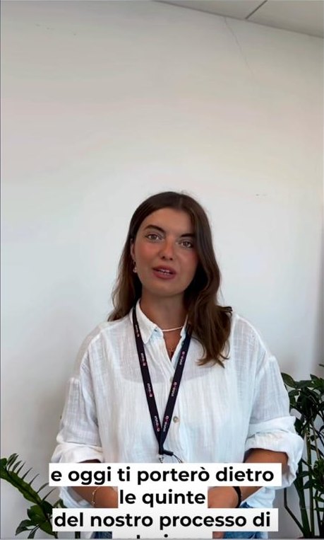 Laura Piraino nel video di selezione per FARETE